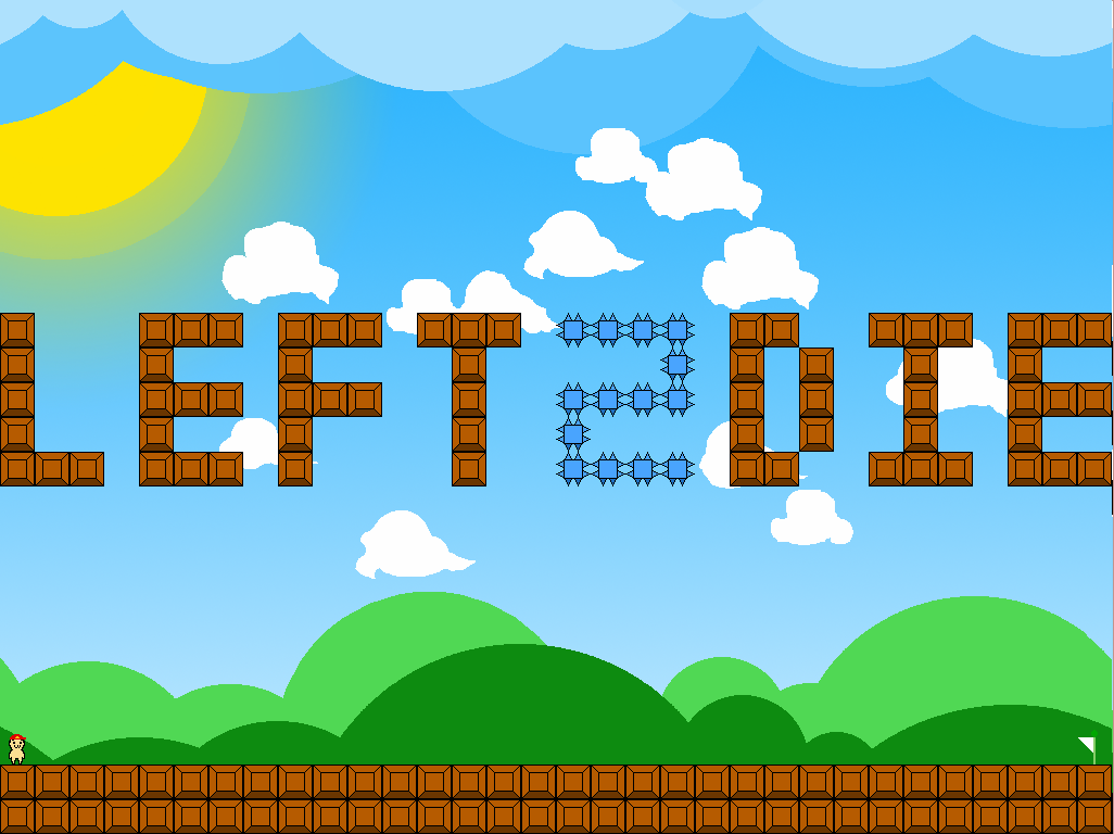 Left 2 Die puzzle platformer title screen